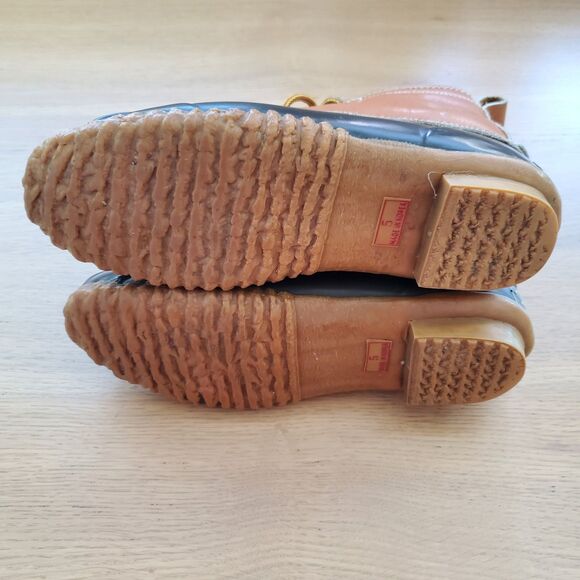 Vintage 80s Sporto Brown Leather Duck Boots - Picture 7 of 8